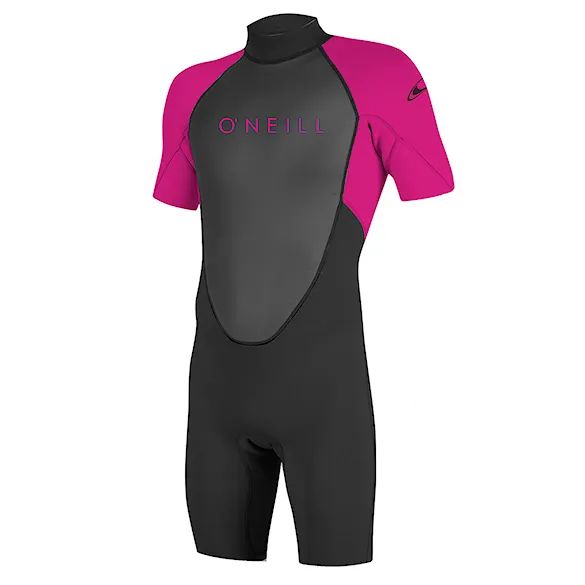 Wetsuit O'Neill Youth Reactor II Back Zip 2 mm Spring black/berry 2025 - 1