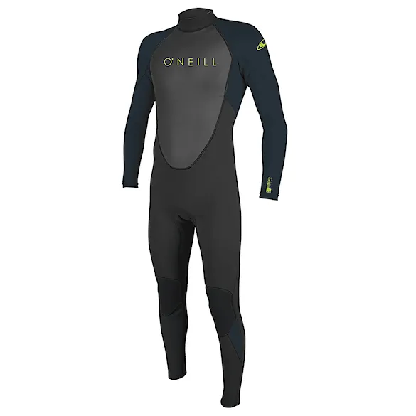 Pianka neoprenowa O'Neill Youth Reactor II Back Zip 3/2 Full black/slate 2025 - 2
