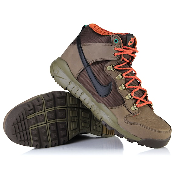 Tenisky Nike Action Dunk High Oms brq brown/blk-drk khk-nw 2013 - 1