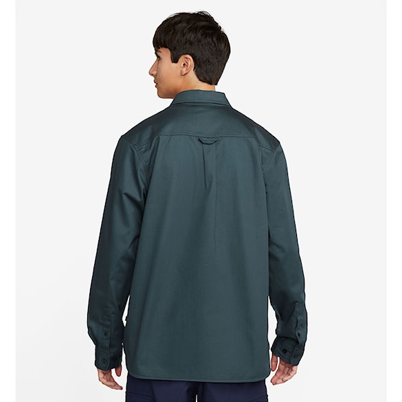 Košeľa Nike SB Tanglin LS Woven Button Up deep jungle 2023 - 2