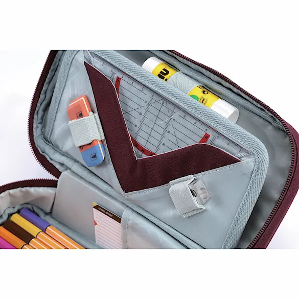 Školské puzdro Nitro Pencil Case XL wine - 12