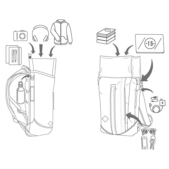 Batoh Nitro Scrambler night sky - 6
