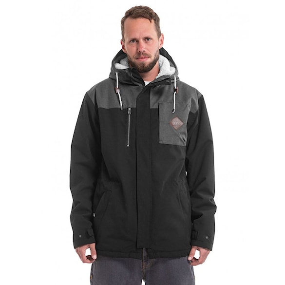 Zimní bunda do města Nugget Sherman 3 black/black heather 2019 - 1