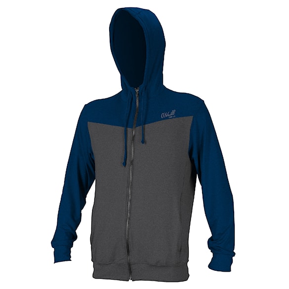 Wakeboard Technical Jacket O'Neill Blueprint Full Zip Sun Hoodie smoke/deep sea 2023 - 1