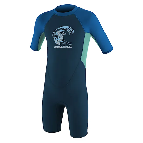 Wetsuit O'Neill Toddler Reactor Boys II 2 mm Back Zip S/S slate/light aqua/ocean 2026 - 1