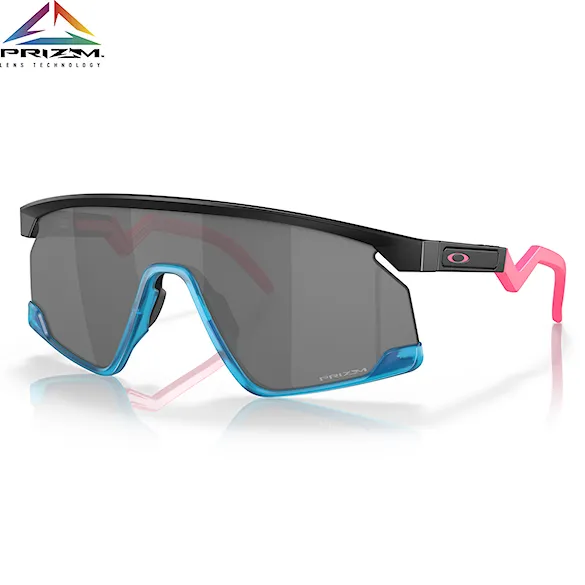 Okulary rowerowe Oakley Bxtr matte black/teal | prizm black - 1