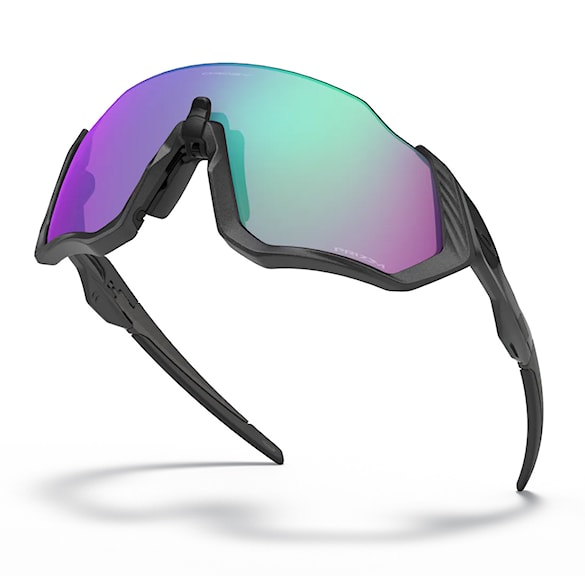 Bike Eyewear Oakley Flight Jacket mt steel | prizm road jade - 5