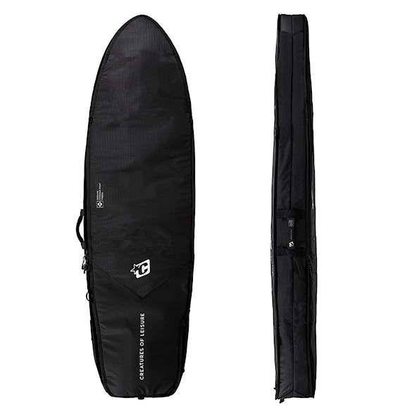 Pokrowiec na surf Creatures Fish Double DT2.0 7'1" black silver - 1