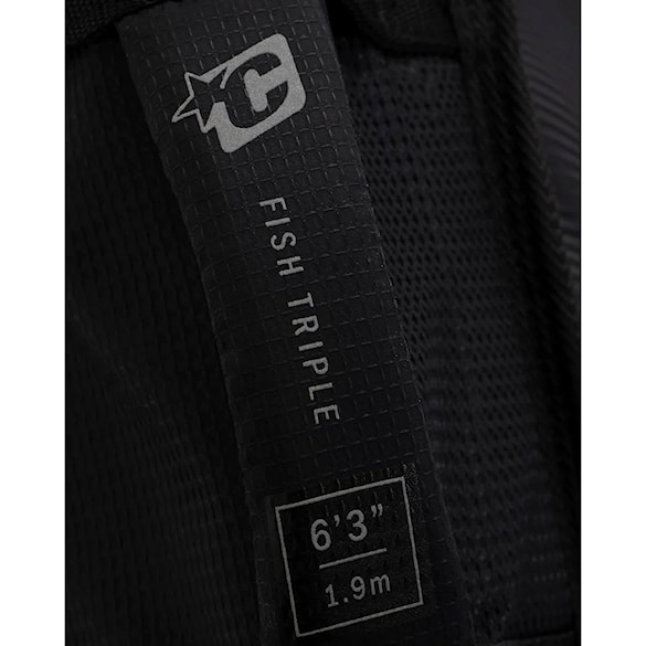 Obal na surf Creatures Fish Triple DT2.0 6'3" black silver - 5