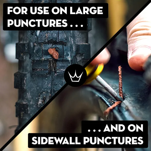 Oprava defektu Peaty's Holeshot Tubeless Puncture Plugger Kit mango - 7