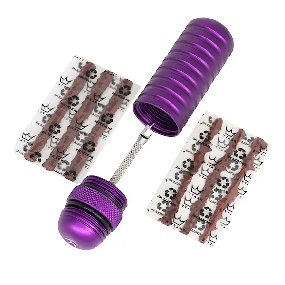 Oprava defektu Peaty's Holeshot Tubeless Puncture Plugger Kit violet - 1