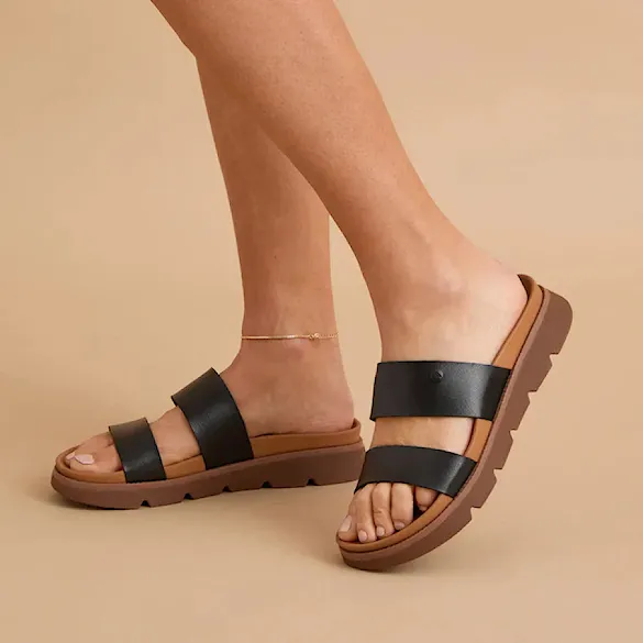 Pantofle REEF Wms Vista Luxe Thea black/tan 2026 - 5