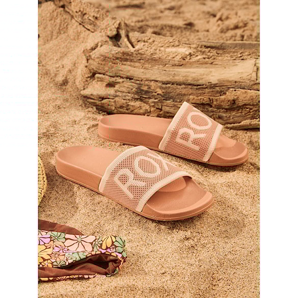 Šľapky Roxy Slippy Knit wheat/turkish coffee 2025 - 3