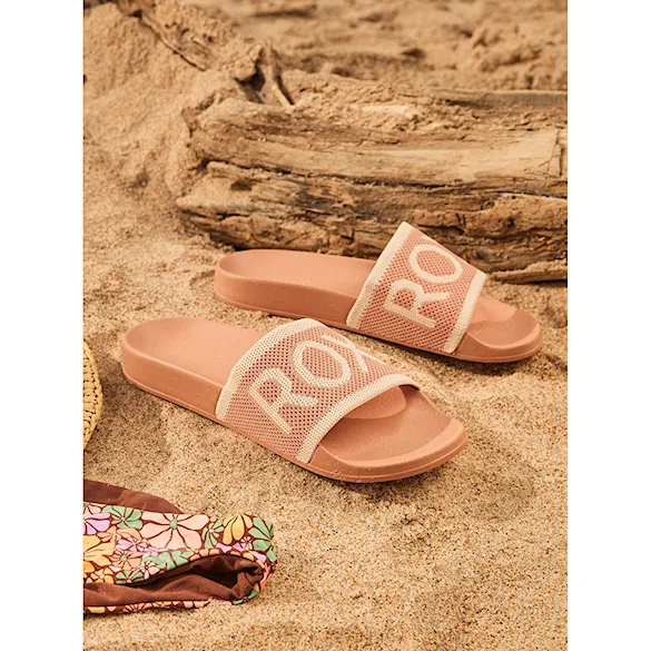Slide Sandals Roxy Slippy Knit wheat/turkish coffee 2025 - 3