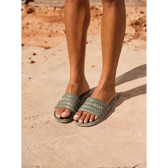 Pantofle Roxy Slippy Wp army green 2024 - 3