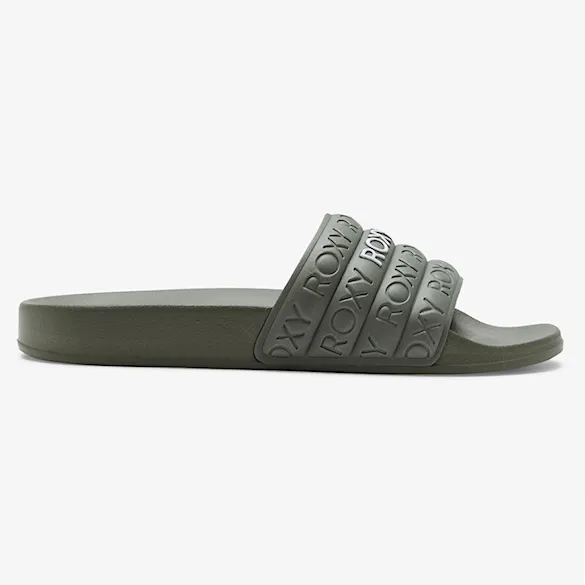 Pantofle Roxy Slippy Wp army green 2024 - 5