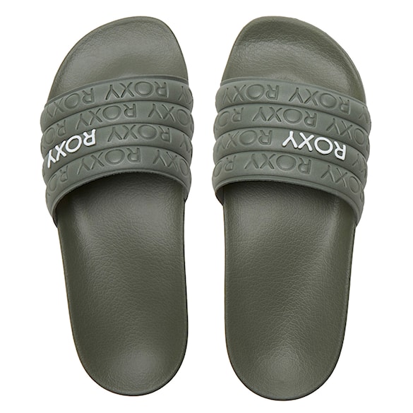 Šľapky Roxy Slippy Wp army green 2024 - 1