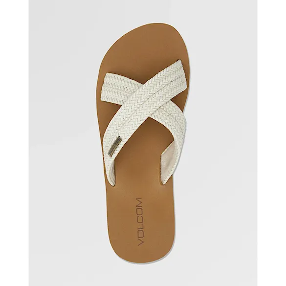 Slide Sandals Volcom Double Cross cream 2026 - 3