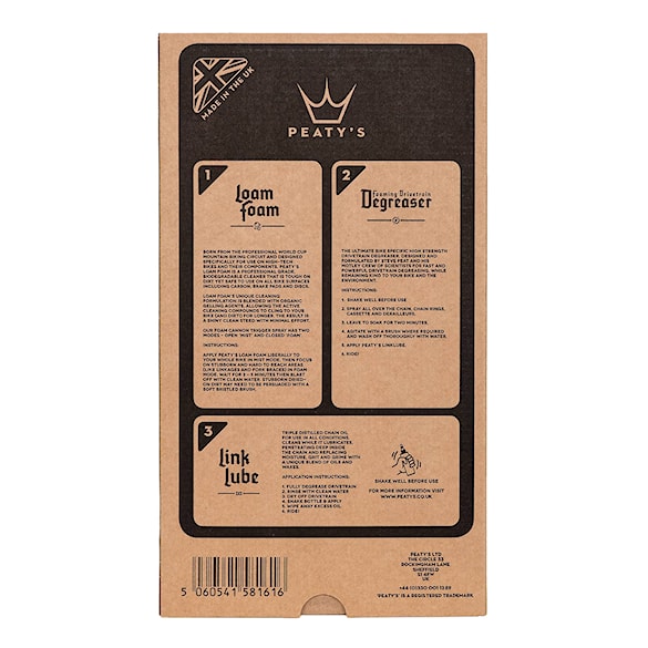Środek czyszczący Peaty's Gift Pack - Wash Degrease Lubricate - 3