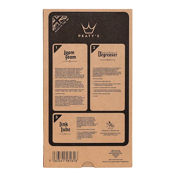 Środek czyszczący Peaty's Gift Pack - Wash Degrease Lubricate - 3