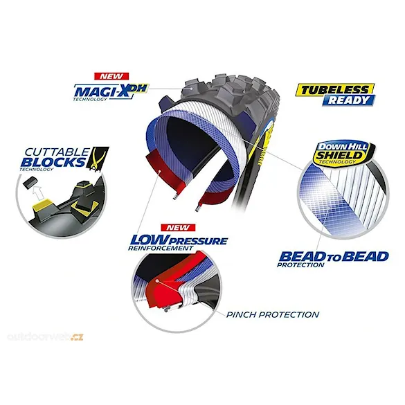 Tire Michelin DH Mud 27,5×2.40 Racing Line Wire TLR - 2