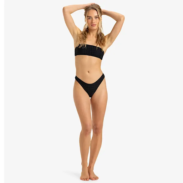 Strój kąpielowy Roxy Camilo Bandeau Cheeky anthracite 2025 - 6