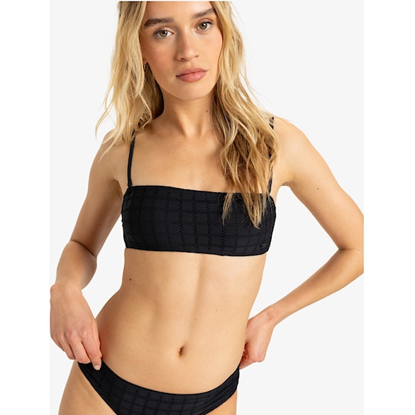 Strój kąpielowy Roxy Camilo Bandeau Cheeky anthracite 2025 - 2