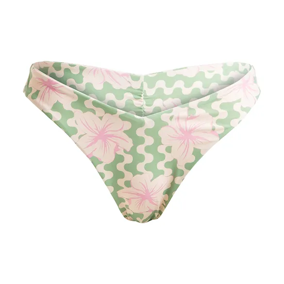Strój kąpielowy Roxy Hibiscus Daze Hl Cheeky basil party waves yw 2025 - 2