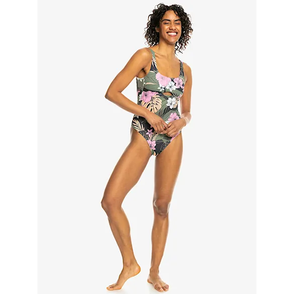 Strój kąpielowy Roxy Pro The Double Line One anthracite classic pro surf 2024 - 10