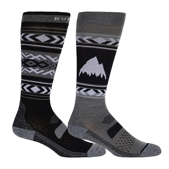 Podkolanówki Burton Wms Performance Lightweight 2Pk true black 2026 - 1