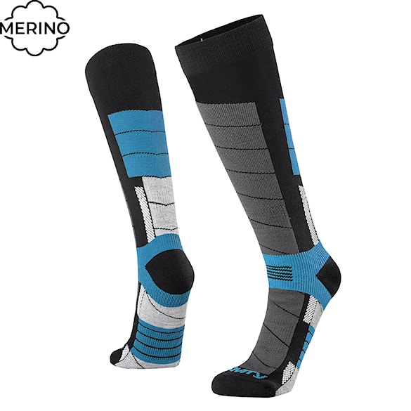 Snowboard Socks Gravity Rush black/steel blue 2026 - 1