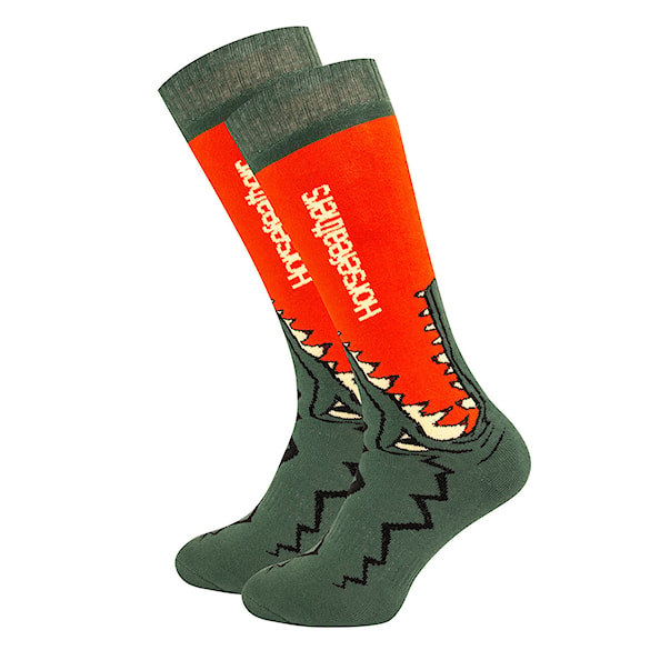 Podkolienky Horsefeathers Croc red orange 2020 - 1
