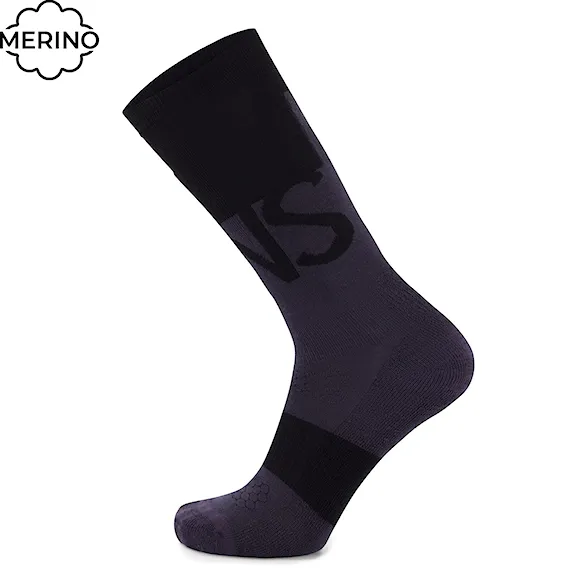 Snowboard Socks Mons Royale Ultra Cushion Snow black/9 iron 2026 - 1