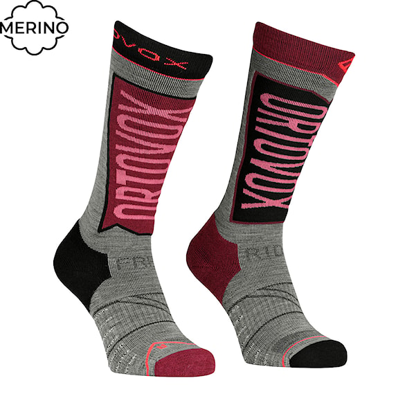 Podkolienky ORTOVOX Free Ride Long Socks Women's mountain rose 2025 - 1