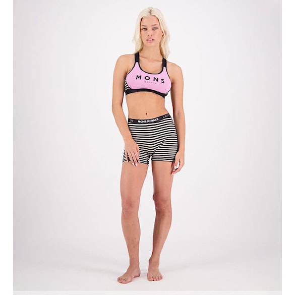 Podprsenka Mons Royale Stella X-Back Bra pink stripe 2024 - 4