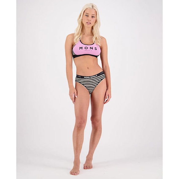 Podprsenka Mons Royale Stella X-Back Bra pink stripe 2024 - 5