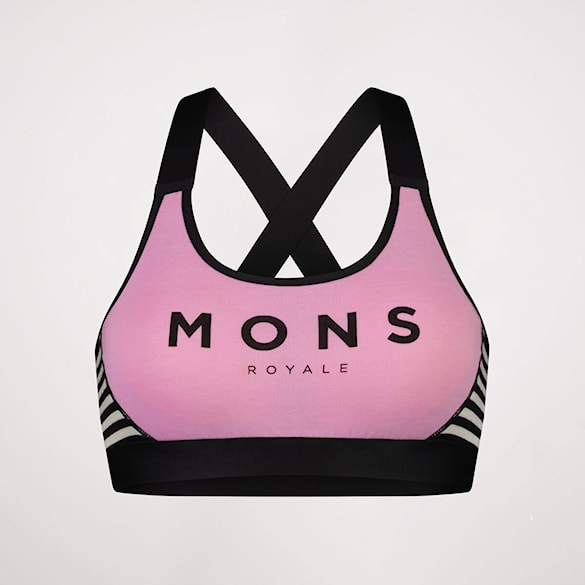 Podprsenka Mons Royale Stella X-Back Bra pink stripe 2024 - 6