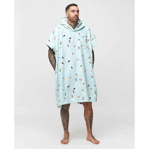 Poncho After Madrague light blue - 5