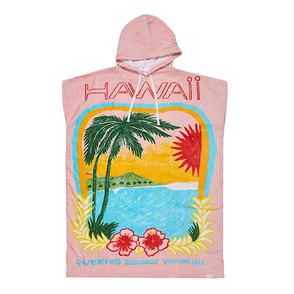 Ponczo Roxy Atlas Hoodie pink carnation - 1