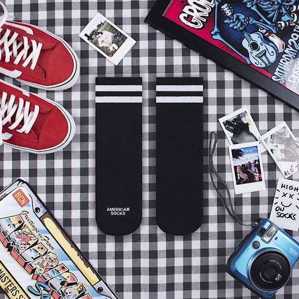 Socks American Socks Back In Black Ankle High - 5