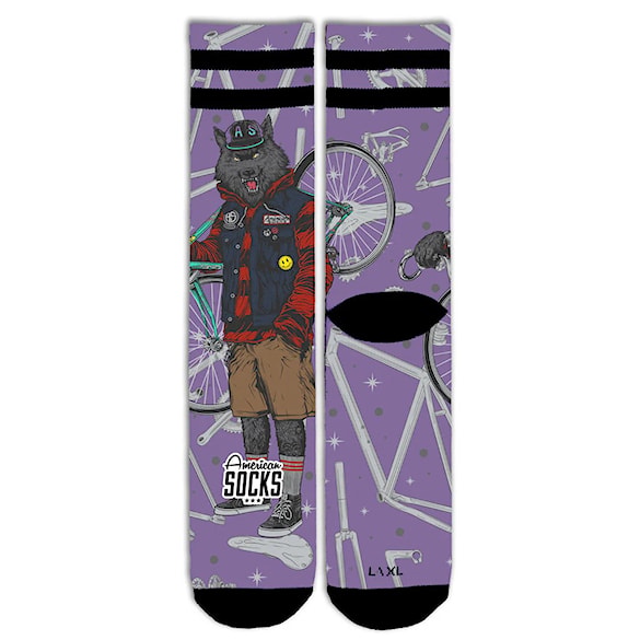 Socks American Socks Cycling Wolf - 5