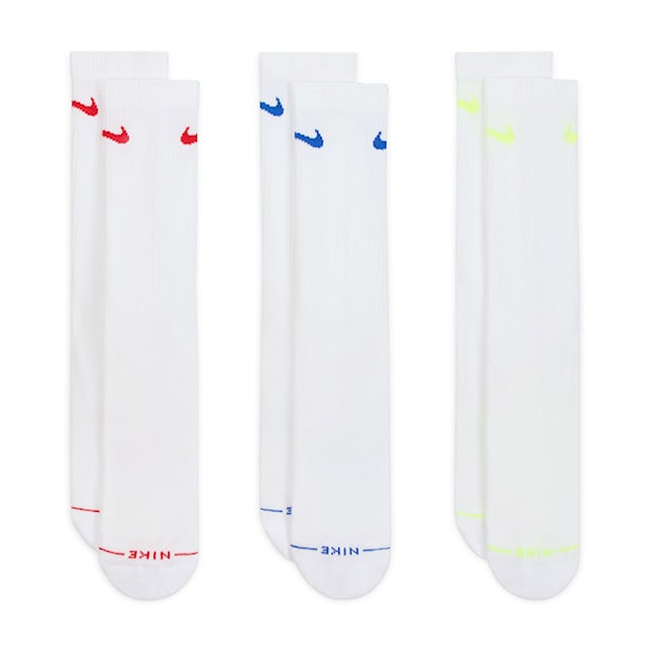 Ponožky Nike SB Nike Everyday Elevated white-red/blue/lime 2026 - 2