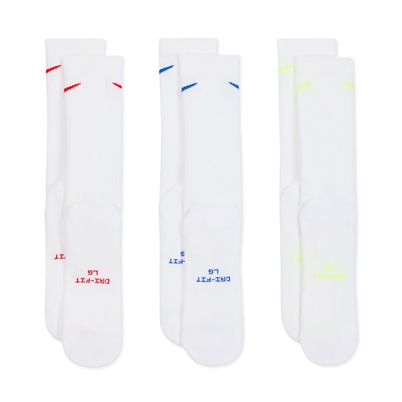 Ponožky Nike SB Nike Everyday Elevated white-red/blue/lime 2026 - 3