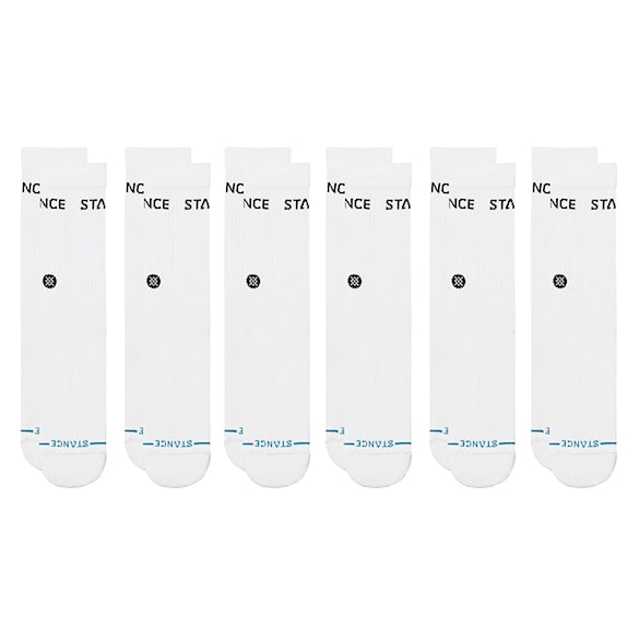 Socks Stance Origin Crew 6 Pack white - 1