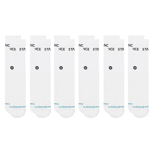 Ponožky Stance Origin Crew 6 Pack white - 1