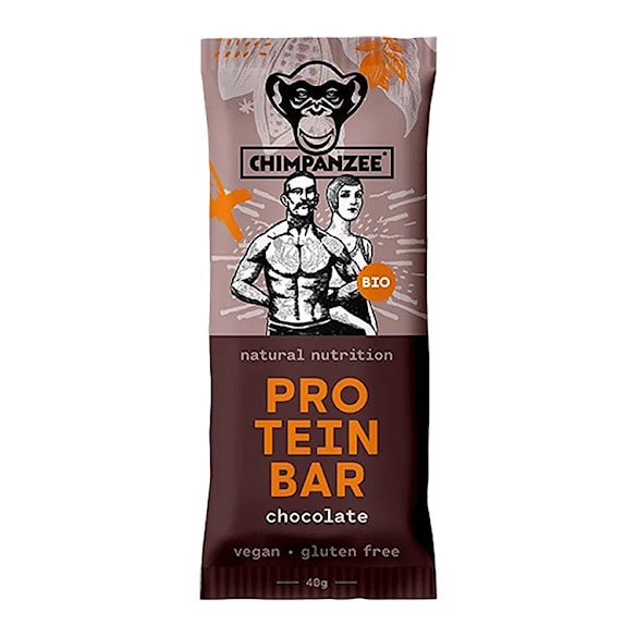 Energetická tyčinka Chimpanzee Bio Protein Bar Chocolate - 1