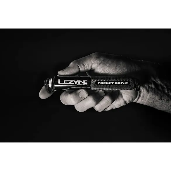 Pumpa na kolo Lezyne Pocket Drive lite grey hi gloss - 2