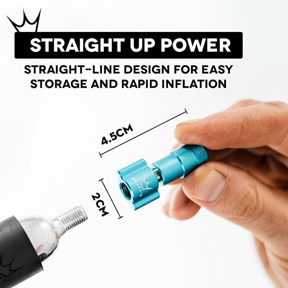 CO2 pumpa Peaty's Holeshot CO2 Tyre Inflator - MTB red - 3