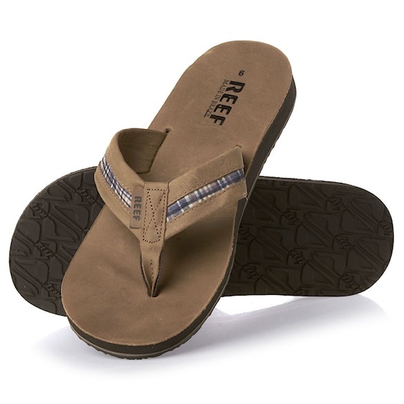 Tenisky REEF Bonzer dark brown/plaid 2013 - 1