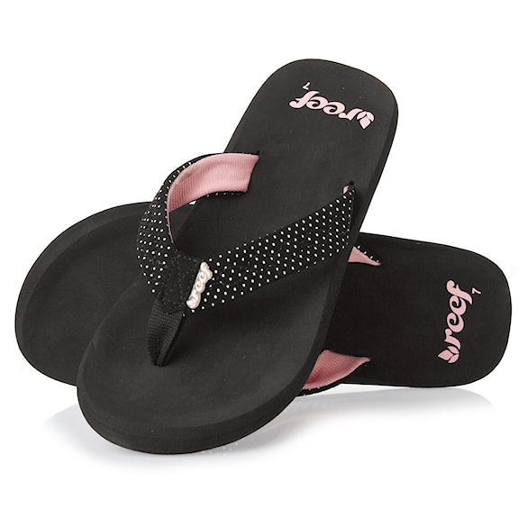 Tenisky REEF Seaside black/light pink/dots 2013 - 1
